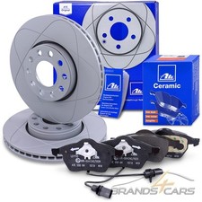 ATE POWERDISC BREMSSCHEIBEN+CERAMIC BELÄGE VORNE FÜR SKODA VW PASSAT 3B 3BG