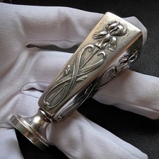 Jugendstil Petschaft 800 Silber Martin Mayer Mainz alt antik c. 1910