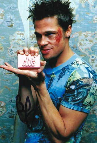 Brad pitt signed autogramm - pitt,