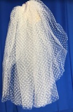 % Brautschleier ivory kurz