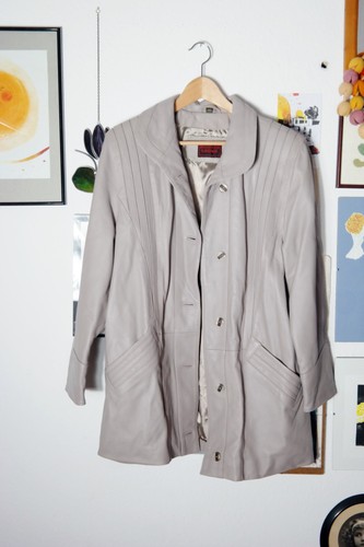 Vintage lederjacke ledermantel - vintage,