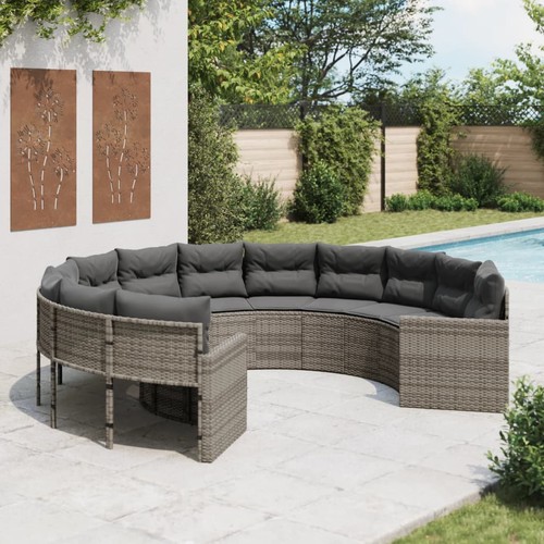 Gartensofa mit kissen rund - gartensofa,