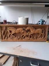 Echtholz Bild Pferde