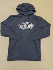 Vans Navy Hoodie Off The Wall Logo Large Pullover Skatewear Streetwear