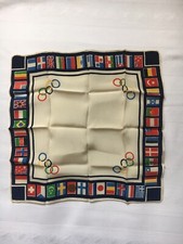 Original Olympiade 1936 Berlin olympische Spiele Tuch mit Teilnehmer Flaggen