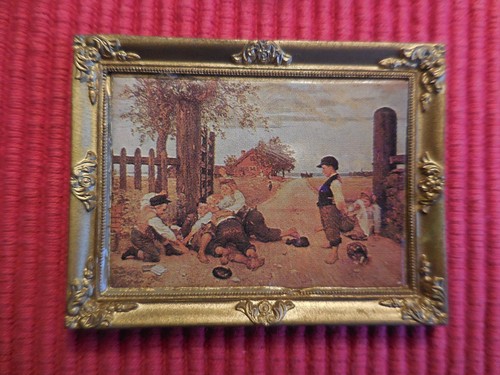 Bild gemälde rangelei lundby - bild,