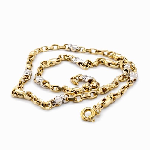 14k 585 bicolor gold halskette - 14k,