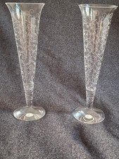 2 x Champagner Sekt Flöte Glas BACCARAT Crystal Modell Rendezvous Höhe 22,5 cm