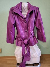  Lila Damenjacke von BRANZA RINA aus Italien. Eschte Lackleder. 