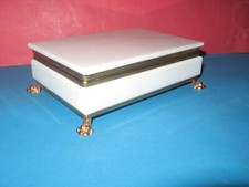 Unbenutzte Schmuckschatulle aus griechischem/bulgarischem Marmor Mitte 20. Ja...