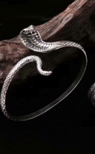 C26 Herren  Armspange Armreif Schlange Kobra Sterling Silber 925