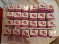 Adventskalender zum selber befüllen - 24 kleine Kartons / Boxen aus Pappe