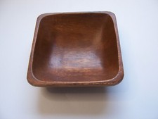 Holzteller 10x10x2,5cm Tablet Schüssel Snackschale Akazienholz Mittelalter