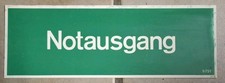Schild Notausgang Rettungsweg Fluchtweg 