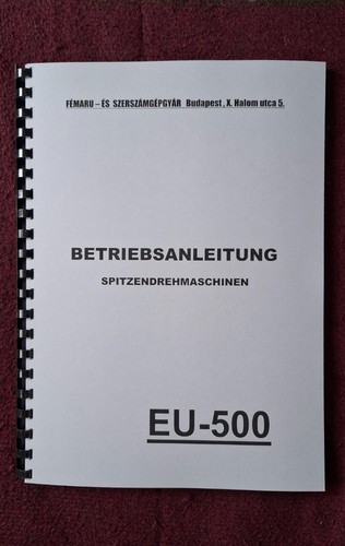 Betriebsanleitung drehmaschine - betriebsanleitung,