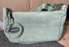 Cord Umhängetasche salbeigrün mintgrün Tasche Handtasche Kord