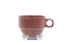 Arzberg Kristina Siena Kaffeetasse Tasse aus Porzellan Braun Vintage H 5 cm