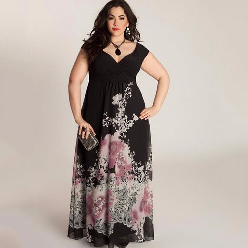 Abendkleid sommerkleid blumen - abendkleid,