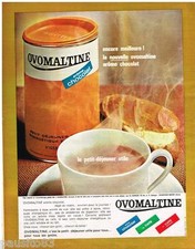 REKLAME WERBUNG 0105 1964 OVOMALTINE Frühstück Aroma Schokolade