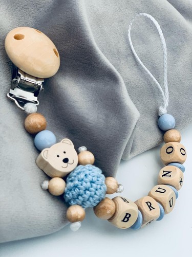 Schnullerkette mit namen - mit,
