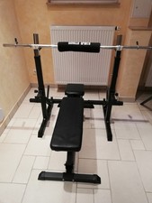 Komplett Hantelständer Hantelbank Langhantel Hantelscheiben Sehr Gut Erhalten