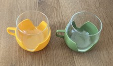 2 Stück Teegläser mit Teeglashalter! Gebraucht aber gut!!