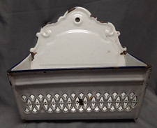 altes Emaille Körbchen für