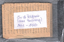 Dt.Feldpost 2.WK     5 Feldpostbriefe (ohne Kuvert) Interessanter Inhalt!