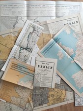 Konvolut geografische Karten des Reichs-Postamts, Berlin, Sachsen,  Eisenbahnen