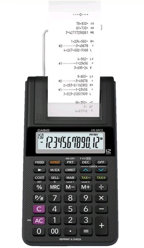Casio 8rce druckender - hr-8rce-bk,