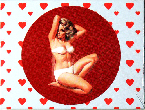 Magnetschild pin girl - -,