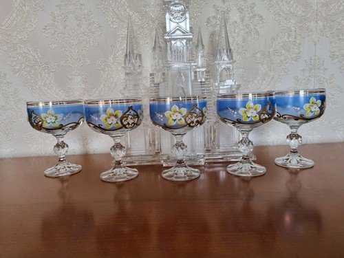 Bohemia sektschalen mit - bohemia, blau