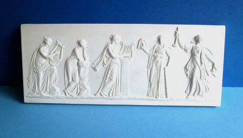 Relief plakette fünf - plakette, "fünf