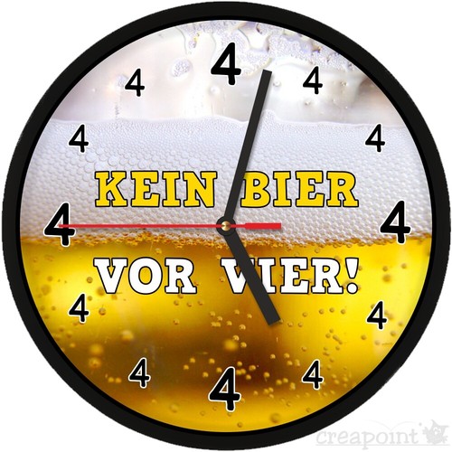 278 wanduhr kein bier - ->, vor