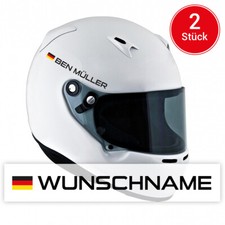 2x Helm Aufkleber "Name und