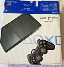 TOP Zustand Sony PlayStation 2 Slim Charcoal Black mit SingStar & PS2 Spielen