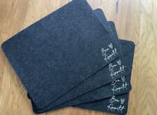 tischsets - platzsets filz Bon Appetit Glitzer