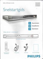 Philips DVDR 3450H Nederlands Snelstartgids Bedienungsanleitung Gebrauchsanleitu