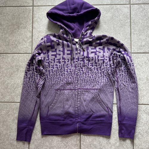 Diesel damen kapuzensweatjacke - diesel,