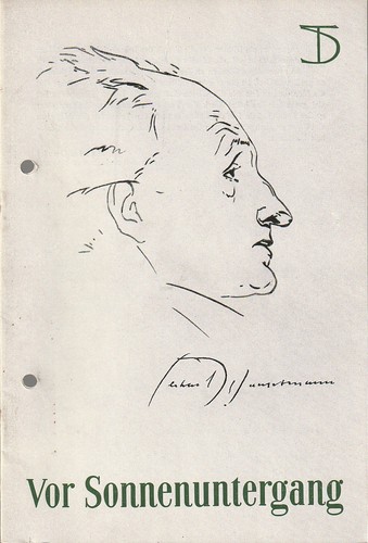 Programmheft gerhart hauptmann - gerhart,
