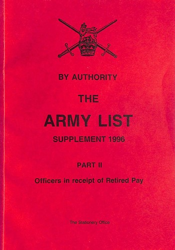 The army list - army, 1996