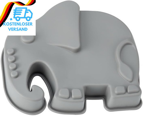 Silikonformen elefant backform - silikonformen,