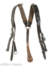 Öster. ÖBH BH Koppeltragegestell Y-Riemen Leder gebr Armee Tragegestell orig
