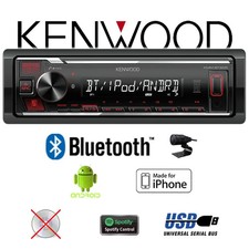 KENWOOD KMM BT205 Autoradio Bluetooth MP3 USB Spotify etc Guter Zustand mit OVP