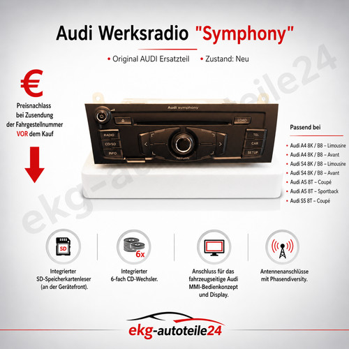 Neu original audi - original, symphony