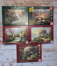 5x 1000 Teile Schmidt Puzzle Kinkade