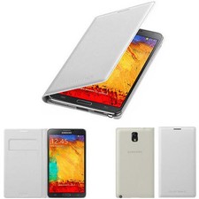 Original Samsung Galaxy Note 3 N9005 Handy Tasche Flip Case Akkudeckel Etui WEIß