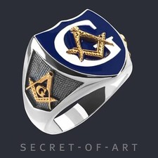 Freimaurer Ring 925 Silber 925