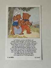 Fleißbildchen Sammelbild Lesezeichen Bärenfamilie ars edition Ida Bohatta