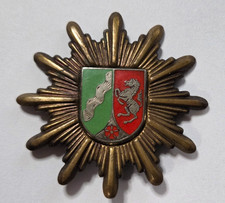 MÜTZENSTERN 1980er Polizei NORDRHEIN-WESTFALEN Abzeichen MützenAbzeichen Badge